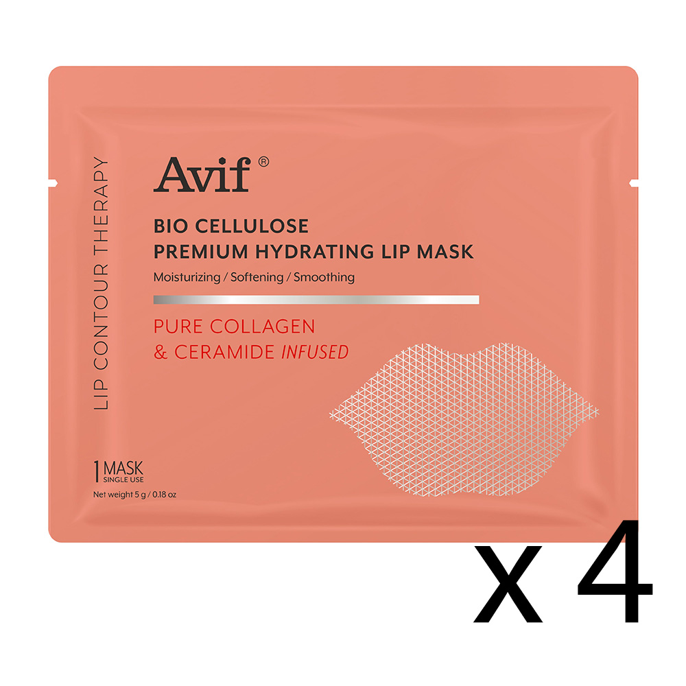AVIF biocelulozna maska za usne/ 4 kom